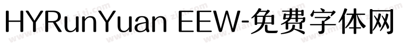 HYRunYuan EEW字体转换